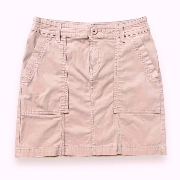 Prana “Elle” 4-Way Stretch Soft Pink Mini Skirt Front And Back Pockets Size 2/26 - Picture 4 of 8
